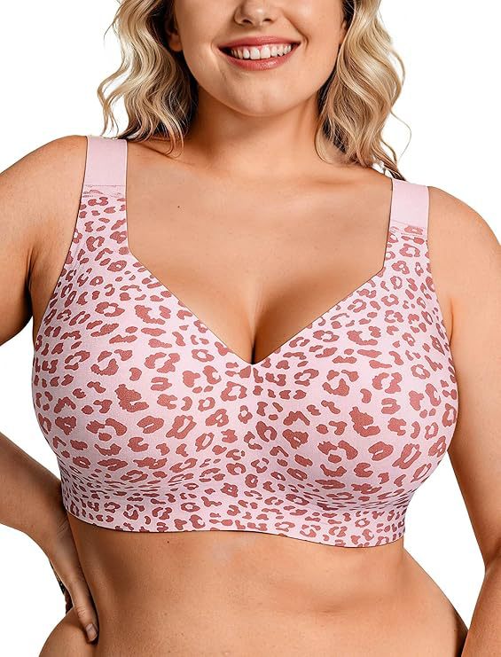 Underwire Bra Padded - Бесшовный поддерживающий бюстгальтер-топ больших размеров без